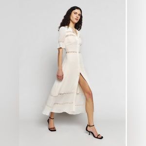 Reformation ~ Woodson Dress In Ivory